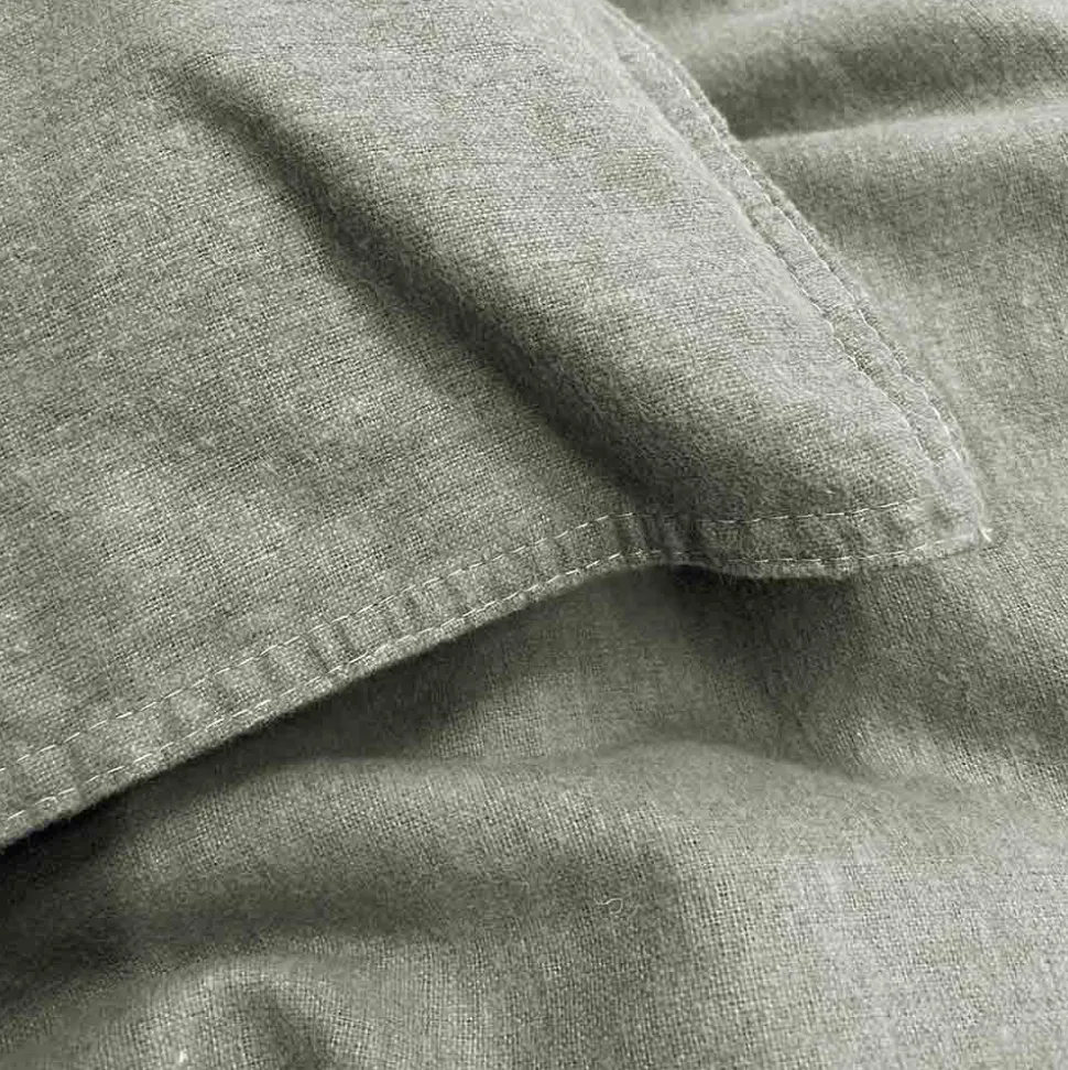 Flanell-Bettwäsche Stonewashed