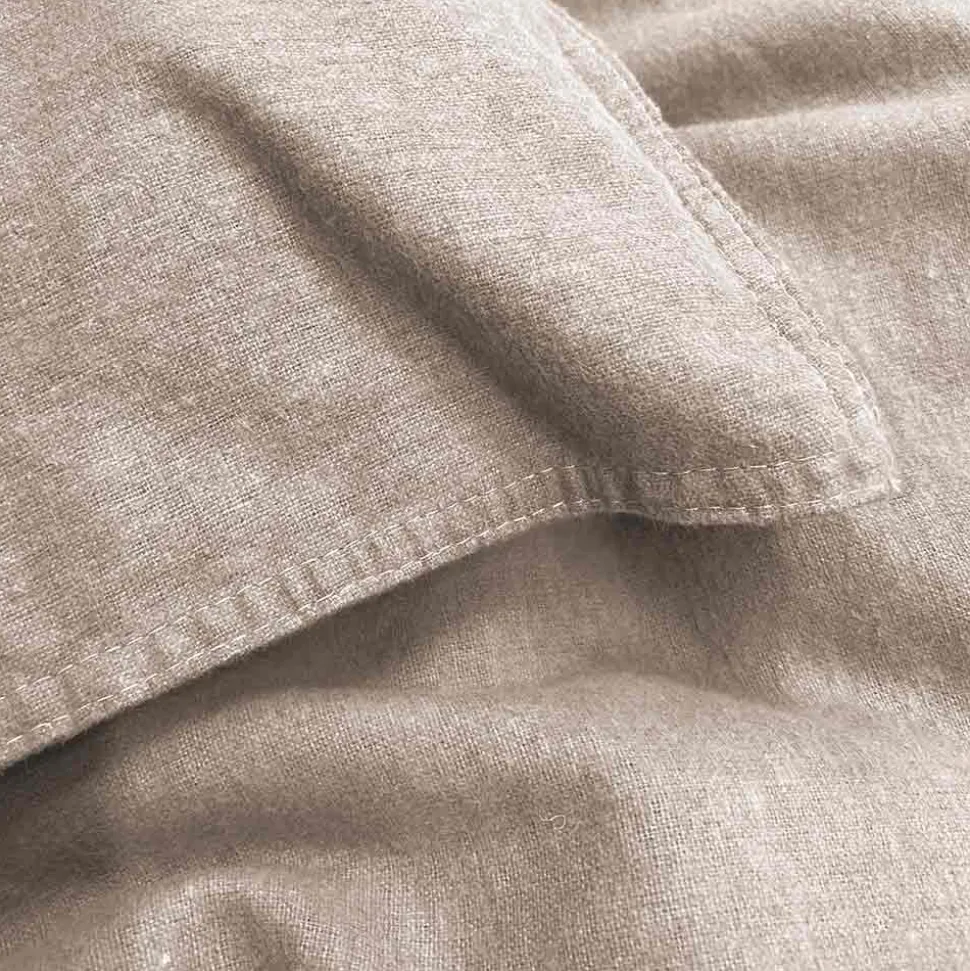 Flanell-Bettwäsche Stonewashed