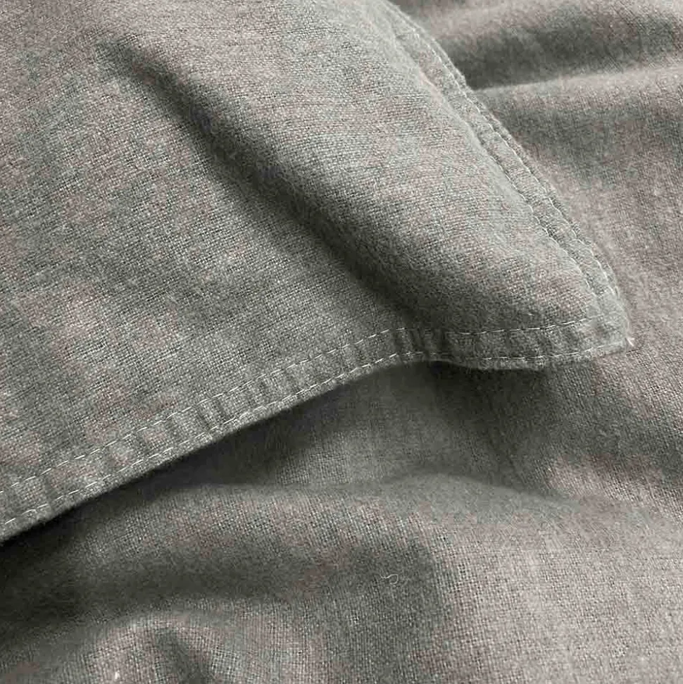 Flanell-Bettwäsche Stonewashed