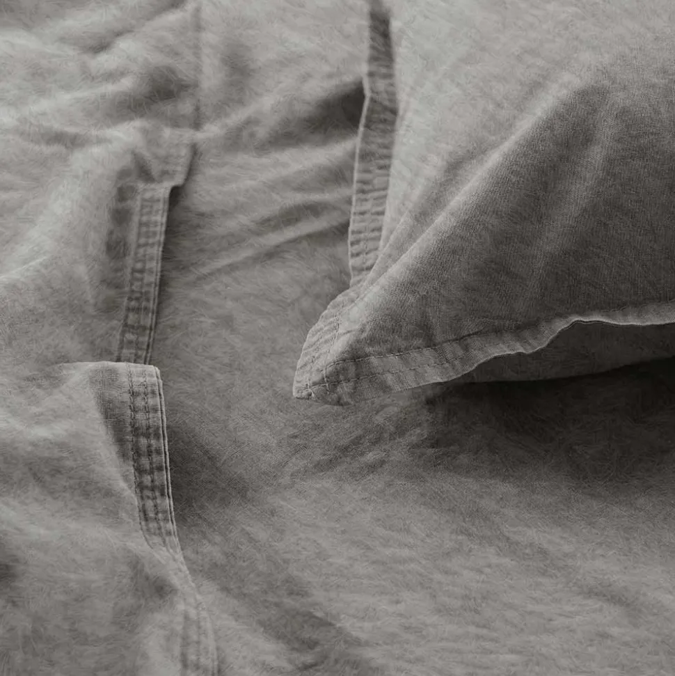 Flanell-Bettwäsche Stonewashed