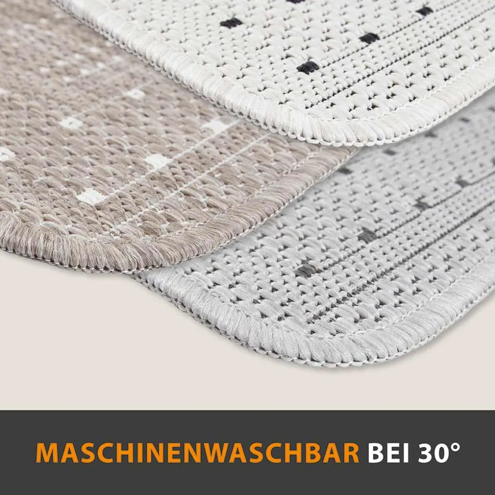 Küchenläufer Bordüre Silber
