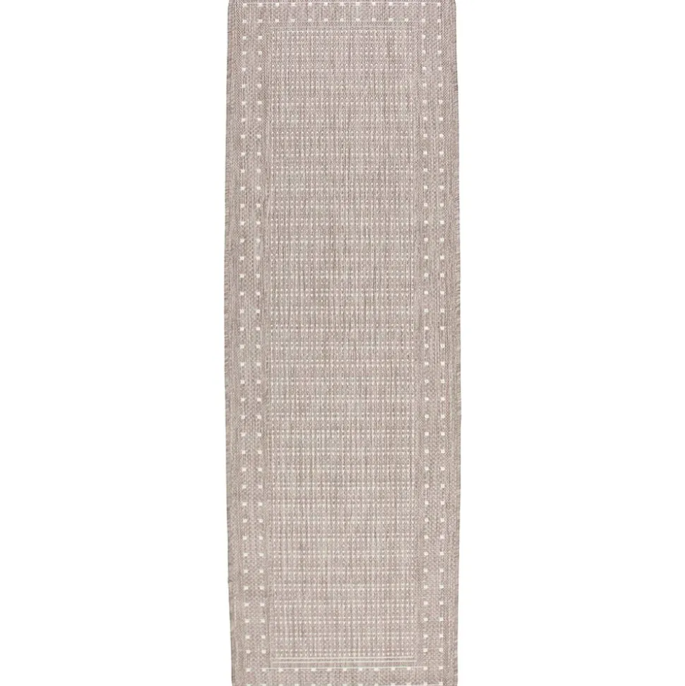 Küchenläufer Bordüre Taupe