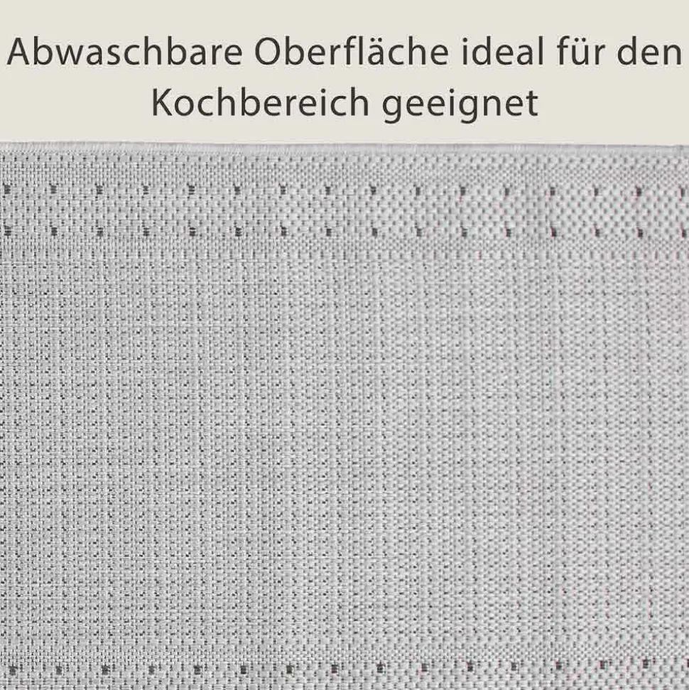 Küchenläufer Bordüre Taupe