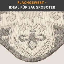 Küchenläufer Kacheln Grau
