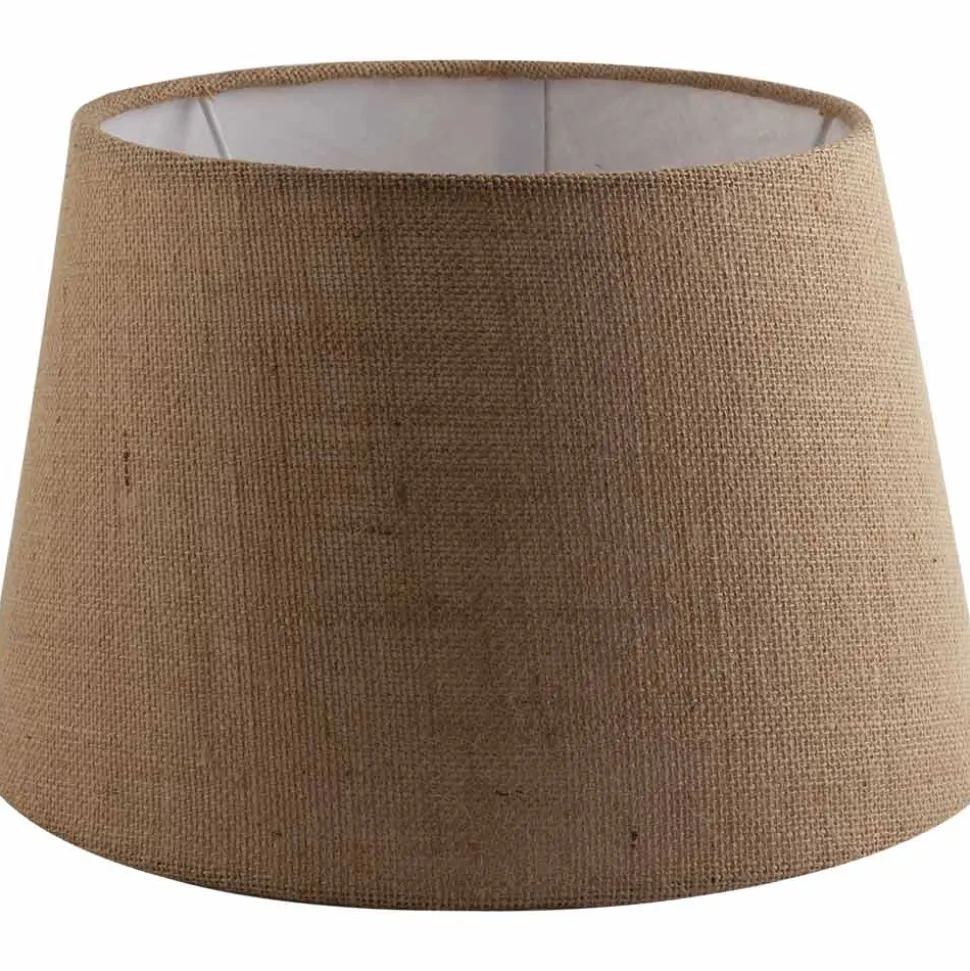 Lampenschirm Shallow Drum Natural Jute