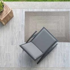 Teppich Outdoor Silber