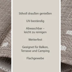 Teppich Palma Flachgewebe