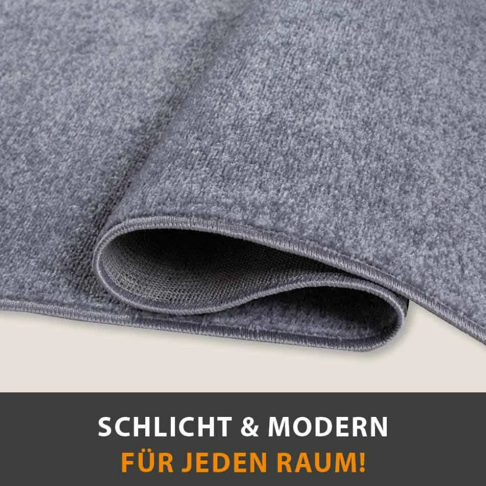 Teppich Palma Uni Kurzflor