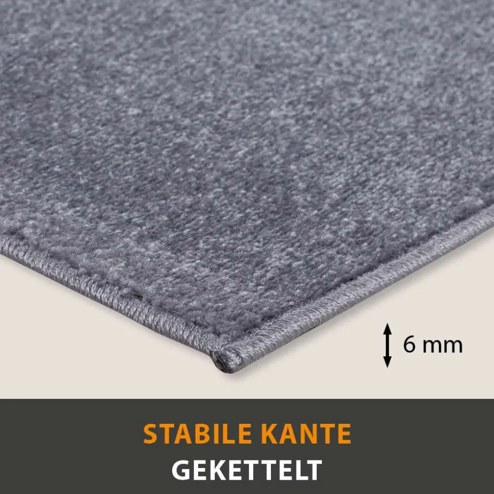 Teppich Palma Uni Kurzflor