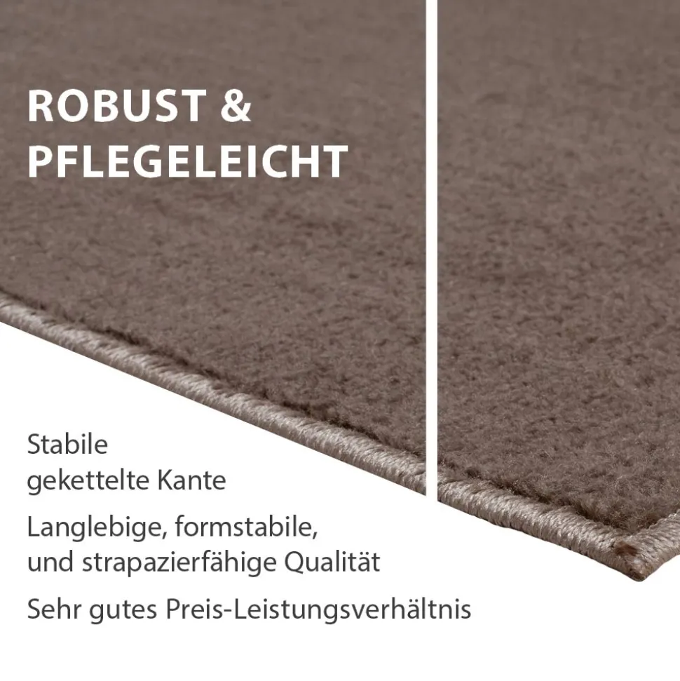 Teppich Palma Uni Kurzflor