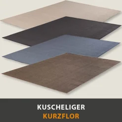 Teppich Palma Uni Kurzflor
