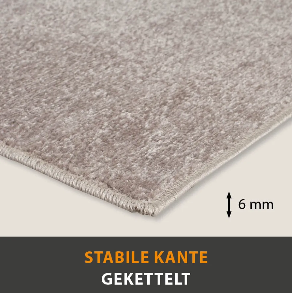 Teppich Palma Uni Kurzflor