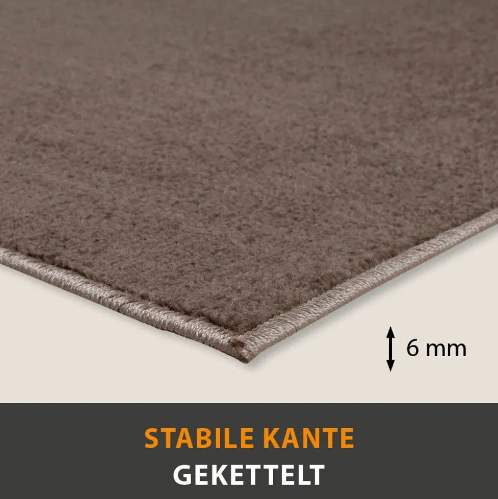 Teppich Palma Uni Kurzflor