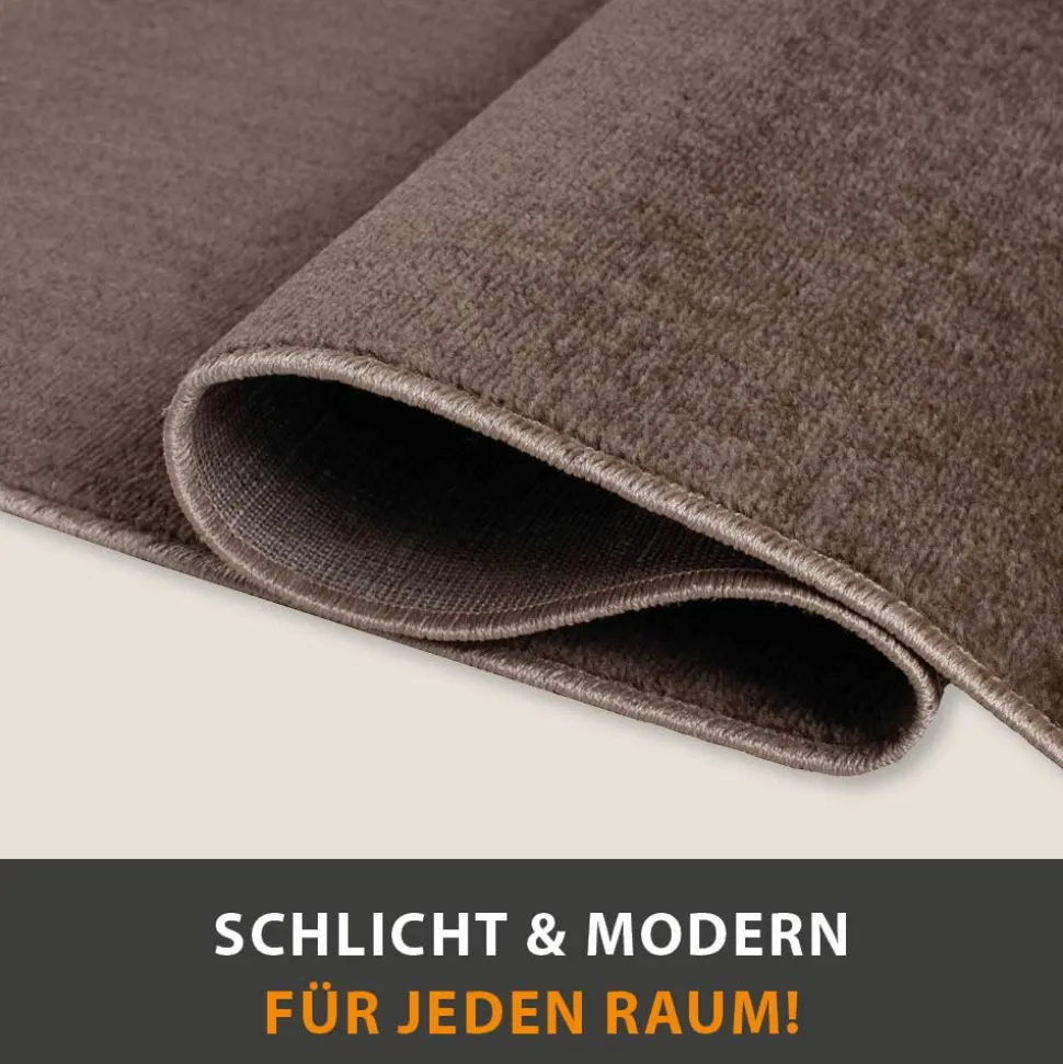Teppich Palma Uni Kurzflor